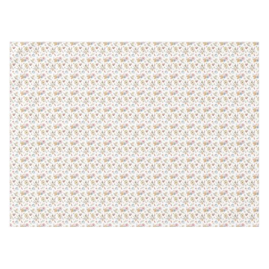 秋のエレガント水彩模様 テーブルクロス (正面(横))