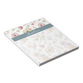 秋のエレガント水彩模様 ノートパッド (アングル)