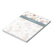 秋のエレガント水彩模様 ノートパッド (回転)