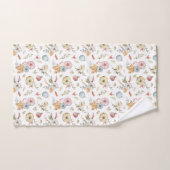 秋のエレガント水彩模様 バスタオルセット (ハンドタオル)