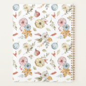 秋のエレガント水彩模様 プランナー手帳 (裏面)