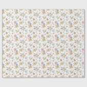 秋のエレガント水彩模様 ラッピングペーパー (フラット)