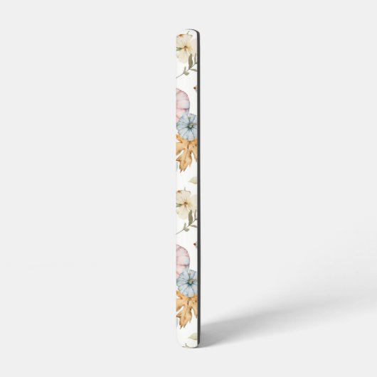 秋のエレガント水彩模様 SAMSUNG GALAXYケース (左側面)