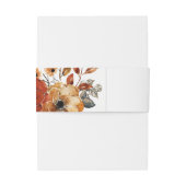 秋のエレガント水彩結婚式招待状鐘 招待状ベリーバンド (裏面例)