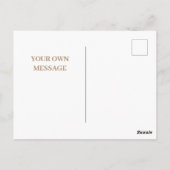 秋のエレガント水彩落ち離れて秋気分 ポストカード (裏面)