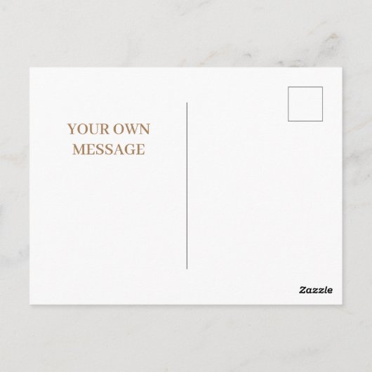 秋のエレガント水彩落ち離れて秋気分 ポストカード (裏面)