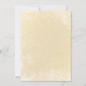 秋のエレガント赤面フローラ金ゴールドフレ結婚ーム 招待状 (裏面)