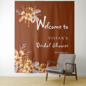 秋のエレガント錆びフローラブライダルシャワー タペストリー (インサイチュ)