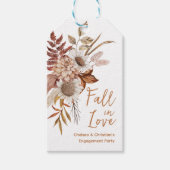 秋のエンゲージメントパーティー ギフトタグ (正面)