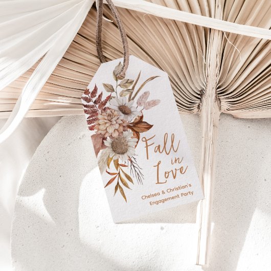 秋のエンゲージメントパーティー ギフトタグ