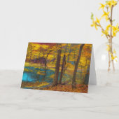 秋のオアシス カード (黄色い花)