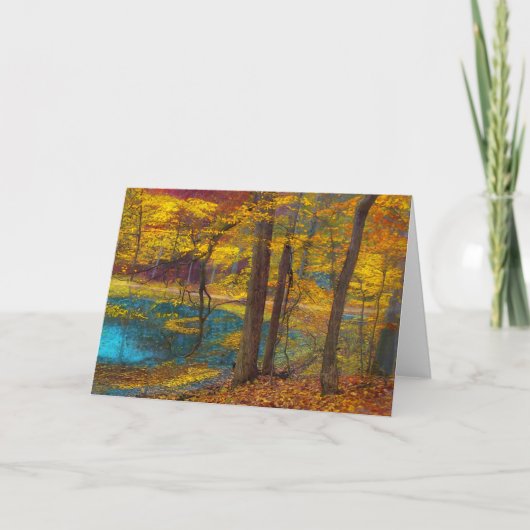 秋のオアシス カード (正面)