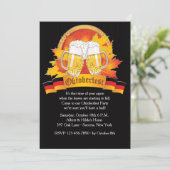 秋のオクトーバーフェストの招待状 招待状 (スタンド正面)