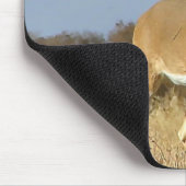 秋のオジロ鹿の木びき台 マウスパッド (コーナー)