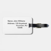 秋のオジロ鹿の木びき台 ラゲッジタグ (裏面横)