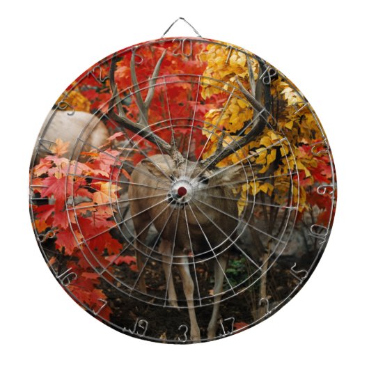 秋のオジロ鹿 ダーツボード (正面)