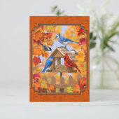 秋のオレンジを採集する給餌機 招待状 (スタンド正面)