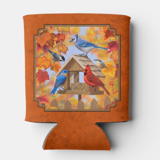 秋のオレンジを採集する給餌機 缶クーラー (裏面)