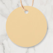 秋のオレンジ色の花嫁のシャワー  お礼タグ フェイバータグ (裏面)