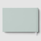 秋のオレンジ色の花嫁の前祝い ゲストブック (裏面)