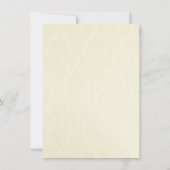 秋のオレンジ花のウェディングシャワーの招待状 招待状 (裏面)