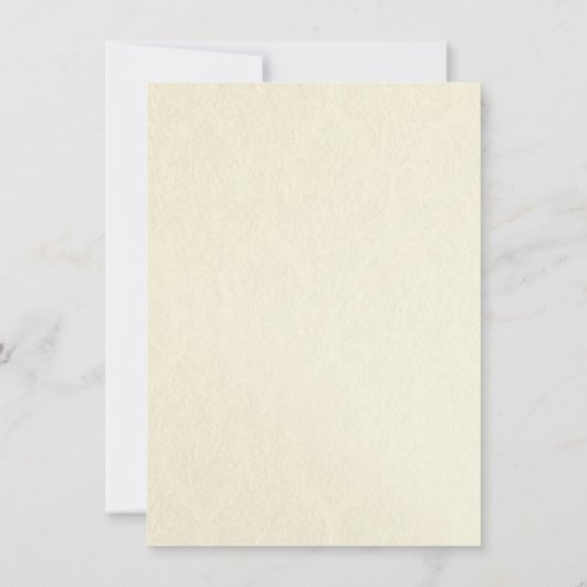 秋のオレンジ花のウェディングシャワーの招待状 招待状 (裏面)