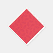 秋のオークのカクテルナプキンス – persimmon/berry スタンダードカクテルナプキン (角)