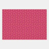 秋のオークのラッピング紙 – プラム/ベリー/トウモロコシ ラッピングペーパーシート (正面3)