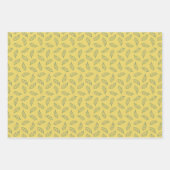 秋のオークのラッピング紙 – プラム/ベリー/トウモロコシ ラッピングペーパーシート (正面2)