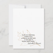 秋のオークの葉結婚のチャリティーフェイスカード (正面)