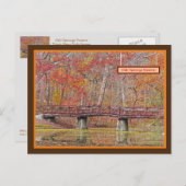 秋のオークオークオープツリザーブオハイオ州トレド ポストカード (正面/裏面)