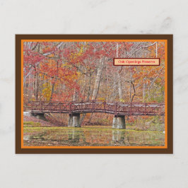秋のオークオークオープツリザーブオハイオ州トレド ポストカード