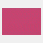 秋のオーク包装紙 – ぶどう/ベリー/柿 ラッピングペーパーシート (正面2)