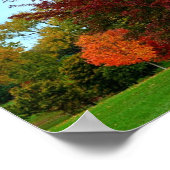 秋のオーク材 ポスター (角)