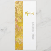 秋のオーク葉のメ結婚ニュー メニュー (裏面)