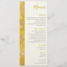 秋のオーク葉のメ結婚ニュー メニュー