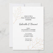 秋のオーク葉ズポス結婚ブランチ 招待状 (正面)