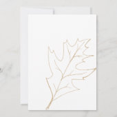 秋のオーク葉ズポス結婚ブランチ 招待状 (裏面)