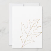 秋のオーク葉ズ結婚ズ 招待状 (裏面)