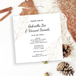 秋のオーク葉ズ結婚ズ 招待状