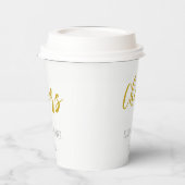 秋のオーク葉ズ結婚ズ 紙コップ (左)