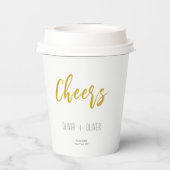 秋のオーク葉ズ結婚ズ 紙コップ (裏面)