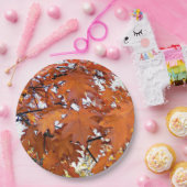 秋のオーク葉フローラ ペーパープレート (パーティー)