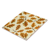 秋のオーク離れの白 タイル (側面)