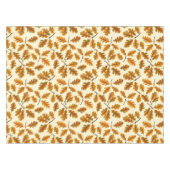 秋のオーク離れの白 テーブルクロス (正面(横))