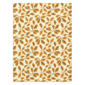 秋のオーク離れの白 テーブルクロス (正面)