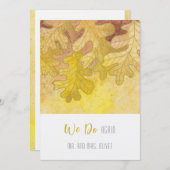 秋のオーク離れの誓い10年 招待状 (正面/裏面)