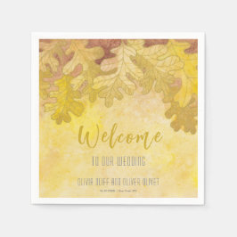 秋のオーク離れ結婚ズの歓迎 スタンダードカクテルナプキン