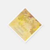 秋のオーク離れ結婚ズの歓迎 スタンダードカクテルナプキン (角)