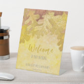 秋のオーク離れ結婚ズの歓迎 台座サイン (インサイチュ)